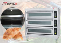 Commercial Bakery Shop Three Deck Nine Trays Microcomputer Electric Bakery Oven