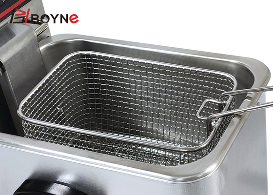 Fast Food Electric Fryer 4L Snack Fryer Stainless Steel Kitchen Equipments