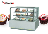 3 Layer Pastry Display Cabinet  90 ° Glass Cake Chiller